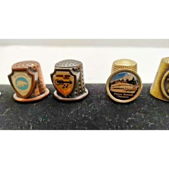 Vintage Metal Thimbles Lot of 5 See photos and details - Picture 9 of 11